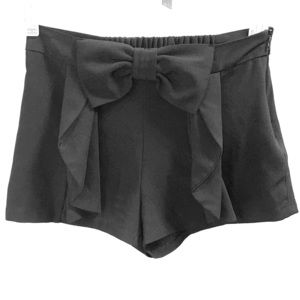 Black Bow Shorts